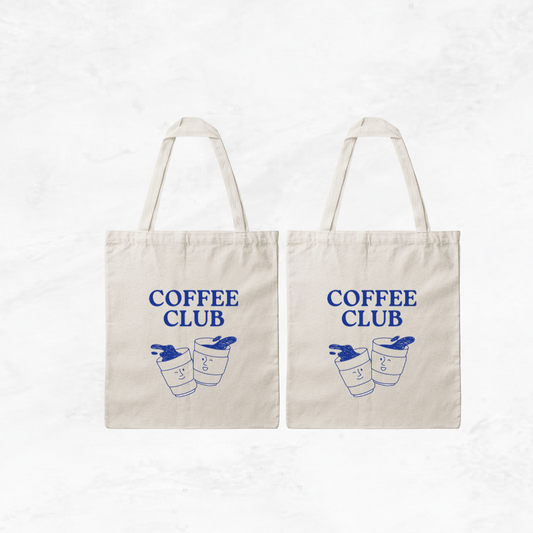 Coffee Club Tote bags - Ophelia Essentials